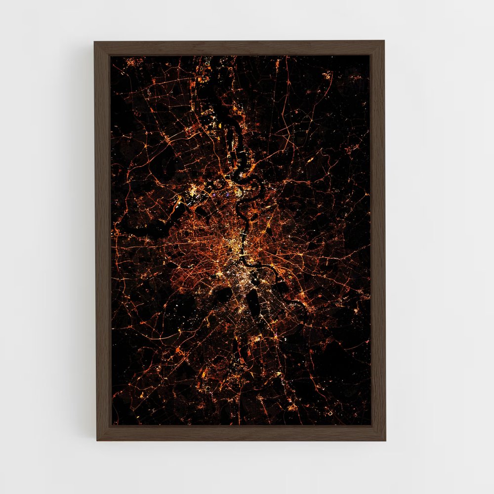 Poster Lumières de la Terre – affiche Astronomie (vue 5)